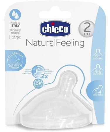 Chicco NaturalFeeling 2m+ Medium Flow Teat - 1 Unit - Buy Online on GoSupps.com