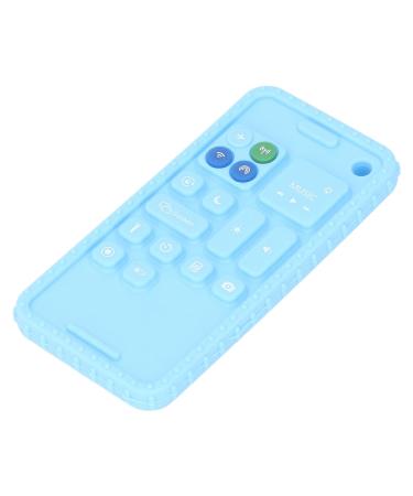 Cell Phone Shaped Silicone Baby Teether Toy - Safe Sensory Development for Toddlers | Ideal Travel Teether (Blue) - Buy Online on GoSupps.com