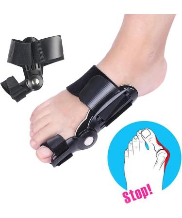 KTROK Bunion Corrector (2 Pcs) - Adjustable Splints for Hallux Valgus Pain Relief - Hammer Toe Separator - Transverse Arch Support - Black - Buy Online on GoSupps.com