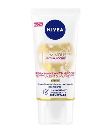 Nivea luminous630 hand cream anti-spots 50 ml anti-aging hand cream for reducing and avoiding stains hand cream with SPF 15 - Buy Online on GoSupps.com