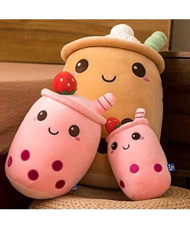 Domeilleur BoBa Plushie 24cm Red Soft Pillow Stuffed Toy | Bubble Tea Cup Shaped Hugging Cushion | Gift for Girlfriend | Skin-friendly Comfortable Cuddle Toy - Buy Online on GoSupps.com