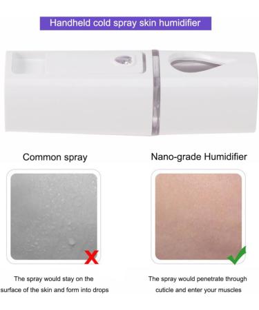 CHILDWEET 1pc Mini Face Spray Instruments Facial Mister Portable Hunidifier Face Moisturizing Steamer White - Buy Online on GoSupps.com