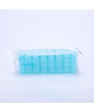 Monthly Pill Box Organizer 2 Times a Day AM PM Medicine Holder with 32 Compartments - Easy Open Design for Kids, Elderly, and Arthritic Hands - Cyan - Buy Online on GoSupps.com