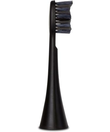 HappyBrush Eco VIBE 3 Sustainable Electric Toothbrush Heads - Allblack 3x3 Pack | Eco-Friendly Oral Care - Buy Online on GoSupps.com
