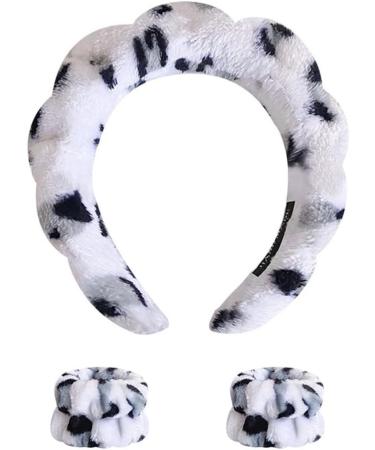 Limtula Spa Wrists Washband Headband Absorbent Microfiber Wrists Towel for Washing Face for Women Prevent Liquid from Spilling Pink leopard - Buy Online on GoSupps.com
