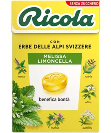  Ricola Ricola | Melissa Limoncella | Refreshing Swiss Herbs Sweets | Sugar Free Hard Candies - 3 Kit (150 Gr) - Buy Online on GoSupps.com