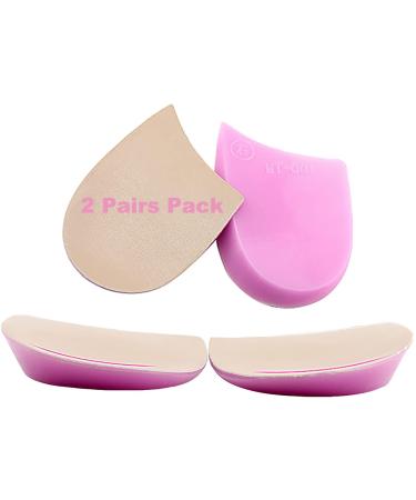 Knock-Knee Bow Leg Correction Heel Cup O/X Type Leg Heel Cushion Pads Orthotic Shoes Inserts for Women and Men 2 Pairs