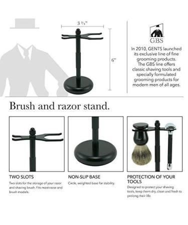 Buy G.B.S Wet Shaving Kit - Black Razor Blade Synthetic Brush Mug & Soap for Ultimate Shaving Experience - Buy Online on GoSupps.com