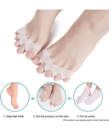 Toe Spreader Silicone | Toe Separator for Pedicure & Correction - Athletes & All Feet | International Shipping - Buy Online on GoSupps.com