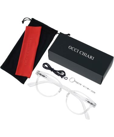 OCCI CHIARI Stylish Round Reading Glasses | Lightweight Comfort Readers for Men & Women | 1.5x Magnification - Buy Online on GoSupps.com