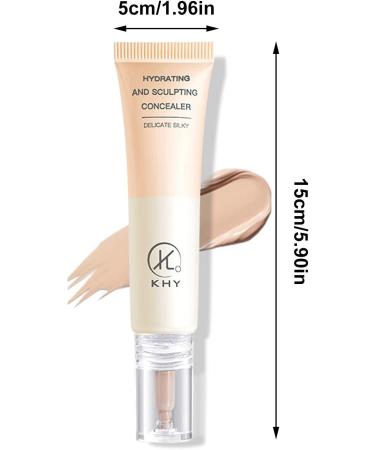 Moisturizing Concealer Smooth Makeup Base Face Liquid Foundation Light Liquid Foundation Cover Dark for Women and Girls (Three Kinds) Dark skin tone - Buy Online on GoSupps.com