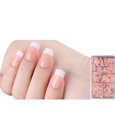 AJTUTUS/Box French Tip False s Press On False s Full Cover Stick On Ballerinas Artificial s