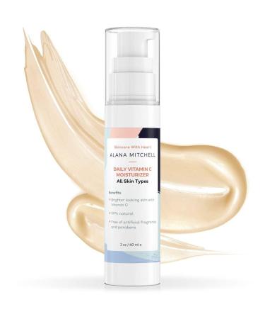Alana Mitchell Daily Vitamin C Serum for Face Hydrating Face Moisturizer for Women & Men Anti Aging Face Serum w/Natural Ingredients Facial Skin Care Products for All Skin Types (2 oz)