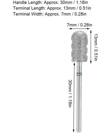 Nail Drill Bit Stainless Steel Foot Nail Drill Bit for Manicure for Foot Dead Skin Removal - Buy Online on GoSupps.com