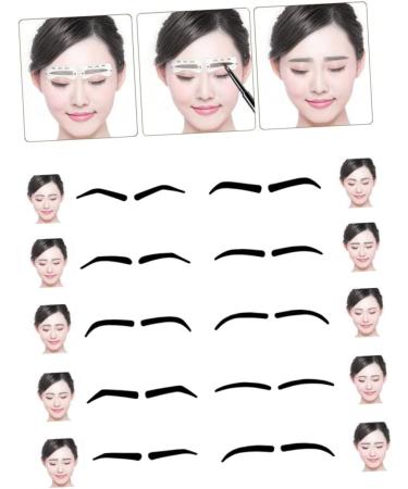 FOMIYES 10pcs Eyebrow Stencils Eyebrows Shape Reusable Eyebrow Stencil Template Suite - Buy Online on GoSupps.com