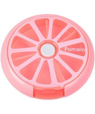 Pill Box Weekly Organizer, 3 Times a Day with 7 Compartments, Large Medicine Case - Pomelo 1PCS - Buy Online on GoSupps.com