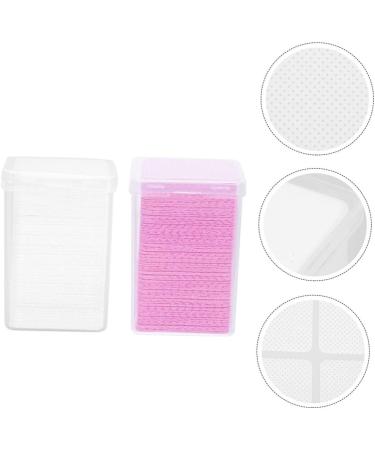 NOLITOY 200pcs Eyelash Cleaning Pads - Professional Makeup Remover Cotton Pads for Nail Gel & Glue - Squeegee Major White - Buy Online on GoSupps.com