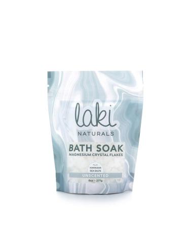 LAKI NATURALS Unscented Magnesium Flake Soak  8 OZ Unscented 8 Ounce