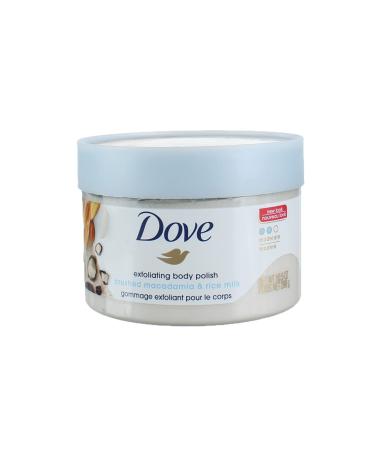 Dove Body Polish Mac Rice Milk | Exfoliating & Nourishing Skin | International Shipping - Buy Online on GoSupps.com