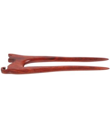 minkissy Chinese Wood Hair Stick Cat Carved Hairpin Japanese Wooden Handmade Hair Fork Hanfu Chignon Hair Pin for Women Girl Hair Styling Tool