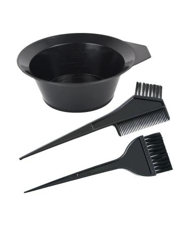 YANTAISIYU 3 Piece Hair Dyeing Set Hair Color Coloring Tool Hair Dyeing Brush Hair Dyeing Bowl Double-Sided Hair Dyeing Comb 3-Piece Set - Buy Online on GoSupps.com