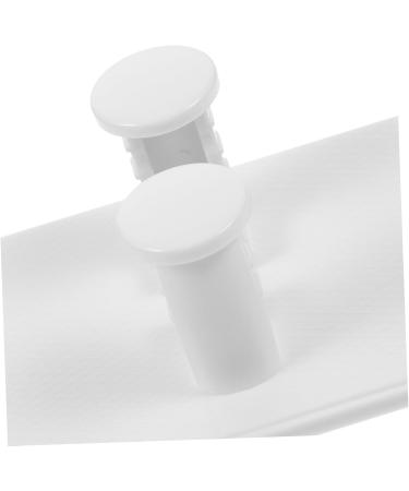 Shop Hapinary 4-Piece Shower Hooks Organizer - Razor & Brush Stands - Durable ABS Luffa Holder - No Punch White Design - International Shipping Available - Buy Online on GoSupps.com