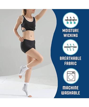 2 Pairs Dr Sock Soothers - Compression Socks for Neuropathy - Anti Fatigue Foot Sleeve Support Brace (L/XL Black) - Buy Online on GoSupps.com