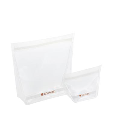 Full Circle ZipTuck Reusable Plastic Bags Mini & Travel Set, Clear Mini & Travel Set Clear