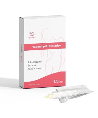 120 Pack PGYARD Vaginal Health pH Test Strips Feminine pH Test Value Pack | Monitor Vaginal Intimate Health & Prevent Infection | Accurate Acidity & Alkalinity Balance 120 Count (Pack of 1)