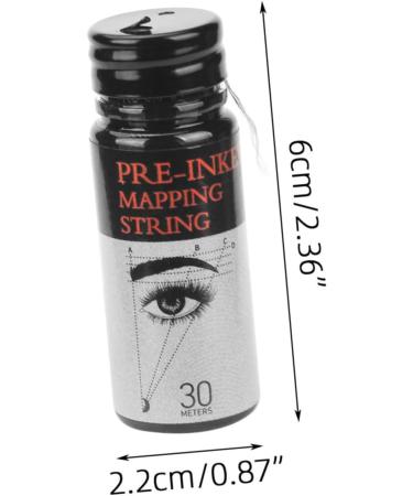 FOMIYES Eyebrow Ink Black Line Eyebrow Drawing Line Tool Measuring Tool Eyebrow Measure Tool Ruler Bottled - Buy Online on GoSupps.com