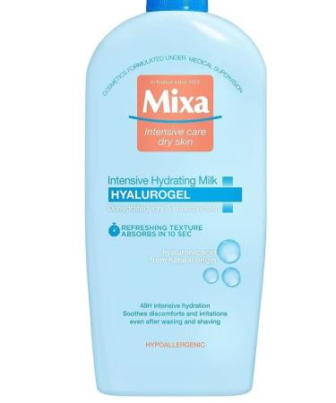 Mixa Hyalurogel Intensive Hydrating Body Milk with Hyaluronic Acid - Deep Moisture & Nourishing Care - International Shipping Available - Buy Online on GoSupps.com