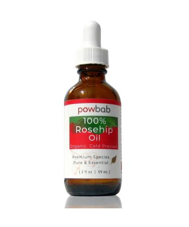 100% Rosehip Oil - Organic Cold Pressed from Premium Rosa Rubiginosa Rosehip Seed. Face and Body Oil for Skin Hair Nail Repair. Raw Pure Vitamin E Oil for Scars. Wild Fair Trade - 2 oz. 2 Fl Oz (Pack of 1)
