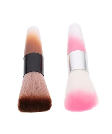 FRCOLOR 8 Pieces Makeup Brush Blush Makeup Brush for Liquid Foundation Duster Liquid Blush Brush Nail Cleaning Brush Brush for Makeup Powder Brush Blush ABS