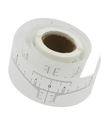 Housoutil 1 Roll Disposable Ruler Stickers Reusable Eyebrow Ruler Disposable Eyebrow Ruler Make up Tool