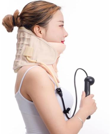 Inflatable Cervical Neck Traction Device Heating Neck Stretcher Correction Repair Physiotherapy Spine Massager for Home Traction Spine Alignment Large - Buy Online on GoSupps.com