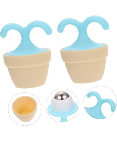 Lurrose 4-Piece Roller Ball Massage Device - Acupressure Foot Roller & Manual Muscle Roller - Optimal Relief for Tired Feet & Muscles - 6.5x5cm - Buy Online on GoSupps.com
