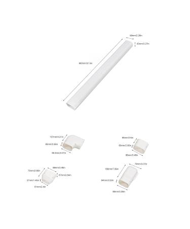 Buy PVC Line Set with Wall Cover & Ducts for 1-5HP Air Conditioners | International Shipping Available - Buy Online on GoSupps.com
