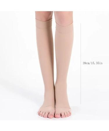 TOPKEAL Compression Knee High Socks for Men & Women | Toeless Support Stockings | Open Toe S/M | Safety Sports Glasses (Khaki) - Buy Online on GoSupps.com
