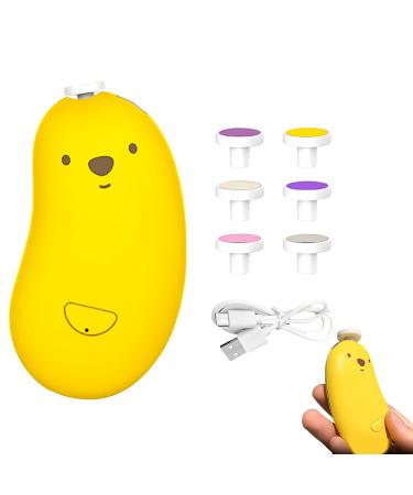 Asfrode electrical baby nail file 6 in 1 set electrical children nail care with 6 interchangeable grinding heads noise -low baby nail grinder baby nail file electric of children nail scissors