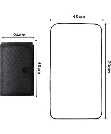 Lekebaby Portable Changing Mat Nappy Changing Mat Foldable Baby Changing Mat Travel Changing Mat Portable Baby Change Mat Quilted Black Black Quilting - Buy Online on GoSupps.com