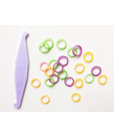 Dental Teeth Bands 100 Pcs 3/16 Neon Medium 3.5 OZ for Dreadlocks, Braids, Top Knots - Free Placer Included - Buy Online on GoSupps.com