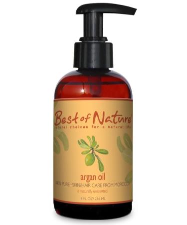 Argan Body Oil -8oz- 100% Pure & Natural From Moroccan Argan Tree- For Body & Hair! 8 Fl Oz (Pack of 1)