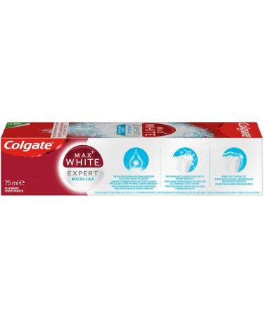 Colgate Toothpaste Max White Expert Micellar Whitening 75ml - Buy Now for Radiant Teeth | Fast International Shipping - Buy Online on GoSupps.com
