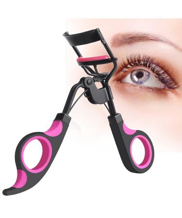 Premium Eyelash Curler with Black Handle & 5 Silicone Replacement Pads - Perfect Makeup Tool for Flawless Lashes - Buy Online on GoSupps.com