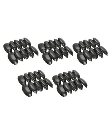 jumbans 50 Pairs Black Plastic Hairdressing Coloring Ear Cover Protector