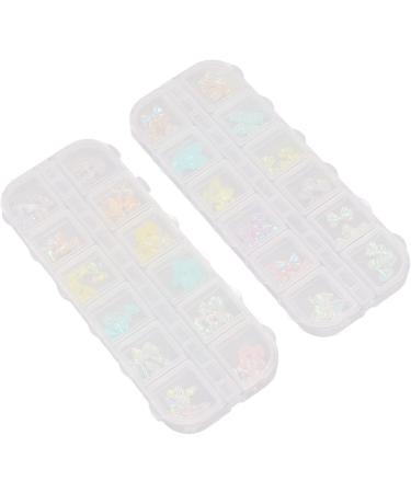 Resin Bow Nail Decor Nail Art Jewelry Bow Portable Glitter for Girls for Salon - Buy Online on GoSupps.com