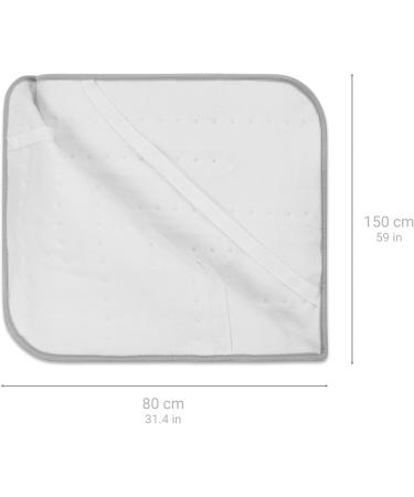 Medisana HU 666 Heat Under Bed Blanket - 150x80cm Electric Heating Blanket with 3 Temperature Levels Safety System Automatic Switch-Off Washable at 30 C - International Shipping Available - Buy Online on GoSupps.com
