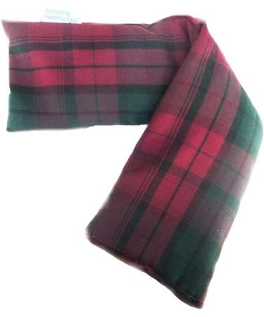 Unscented Microwave wheat bag - UK Made Heat Pack - NON Scent in Plum Tartan Cotton Gift Box Plum Tartan 1 Count (Pack of 1) - Buy Online on GoSupps.com