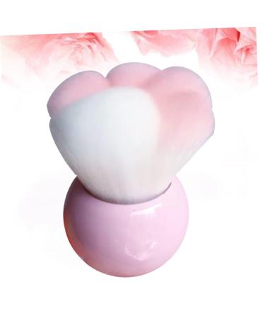 Angoily Portable Makeup Blush Brush - Professional Travel Brush for Women | Soft Pink Fur Foundation Tool - Buy Online on GoSupps.com