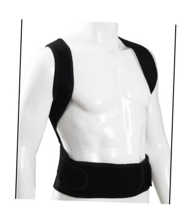 Buy Healeved Back Posture Brace | Hunchback Support Belt for Improved Posture - Adjustable Shoulder Strap - 31x26.5CM Black | International Shipping - Buy Online on GoSupps.com